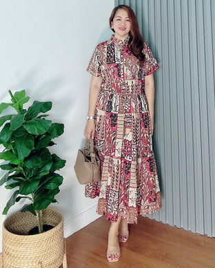 *Selena Maxi Printed Dress 0030