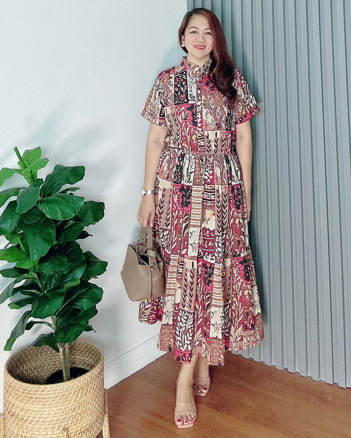 *Selena Maxi Printed Dress 0030