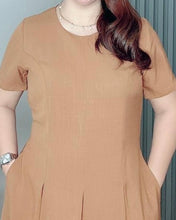 Load image into Gallery viewer, Demi Maxi Plain Soft Linen Dress 0003