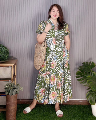 Sale! Bianca Printed Midi Dress 0212