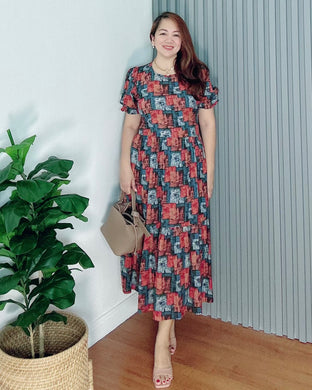 *Alexa Printed Dress 0074