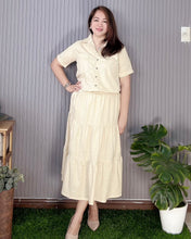 Load image into Gallery viewer, Iris Premium Linen Top and Skirt 0003