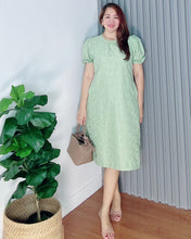 Load image into Gallery viewer, Scarlet  Sage Eyelet Dress 0019