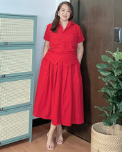 Load image into Gallery viewer, Trisha Plain Red Top and Skirt Coordinates 0016