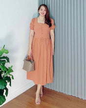 Load image into Gallery viewer, *Aubrey Plain Light Rust Dress 0139