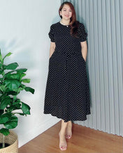 Load image into Gallery viewer, *Alexa Polka Black Dress 0076