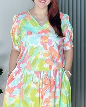 Load image into Gallery viewer, *Andi Drawstring Printed Dress 0045