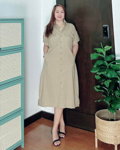 *Elena Premium Linen Dress 0090