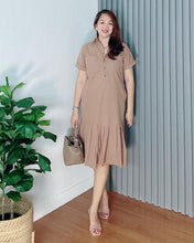 Load image into Gallery viewer, *Harper Plain Brown Dress 0012