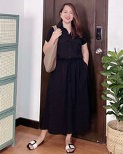 Load image into Gallery viewer, Dahna  Plain Black Dress 0302