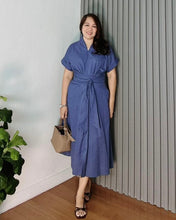 Load image into Gallery viewer, * Vera Plain Premium Linen Dress 0016