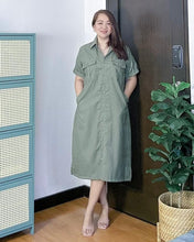 Load image into Gallery viewer, *Elena Premium Cotton Acid Linen Dress 0086