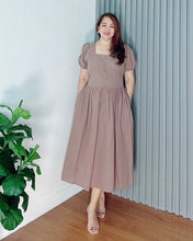 Load image into Gallery viewer, *Aubrey Plain Taupe Dress 0141
