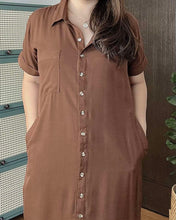 Load image into Gallery viewer, Nica Plain Choco Tunic Dress 0097