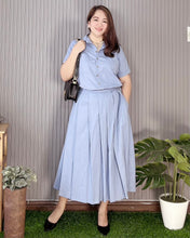 Load image into Gallery viewer, Trisha Premium Linen  Top and Skirt Coordinates 0004