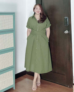 *Julia Maxi Plain Dress 0008