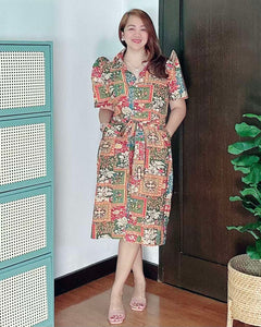 *Amor Filipiñana Printed Dress 0010