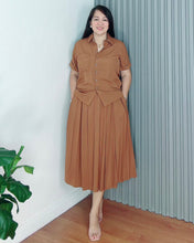 Load image into Gallery viewer, Trisha Plain Soft Linen Top and Skirt Coordinates 0032