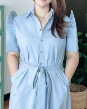 Load image into Gallery viewer, *Amor Filipiñana Premium Linen Dress 0003