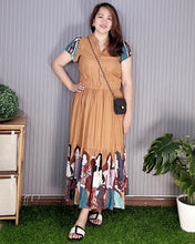 Load image into Gallery viewer, Sale! Bela Maxi Senefa Rust Dress 0117