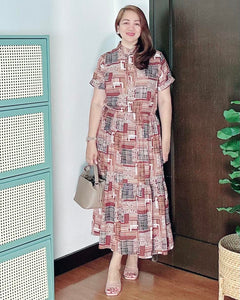 *Selena Maxi Printed Dress 0037
