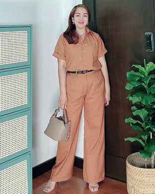 *Claudia  Rust Premium Linen Coordinates 0026