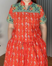 Load image into Gallery viewer, *Donna Printed Drawstring Dress 0387