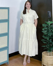 Load image into Gallery viewer, *Selena Maxi Plain Cream Dress 0016