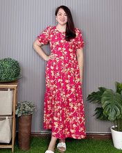 Load image into Gallery viewer, Atasha Printed Maxi  Dress  0035