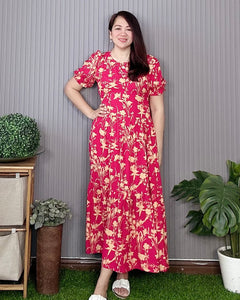 Atasha Printed Maxi  Dress  0035