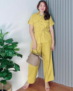 *Ingrid Premium Linen Mustard Coordinates 0009