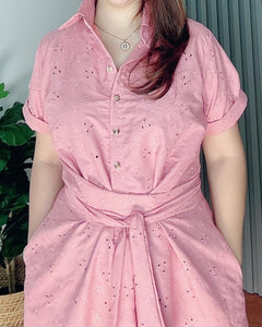 *Julia Maxi Eyelet Embroidered Dress 0020