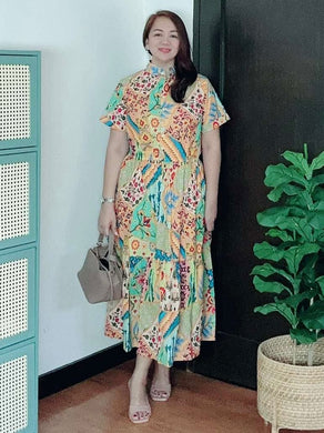 *Selena Maxi Printed Dress 0029