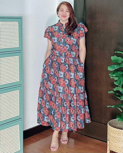 *Bela Maxi Printed Dress 0125