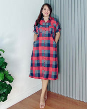 Load image into Gallery viewer, *Elena Checkered Dress 0099