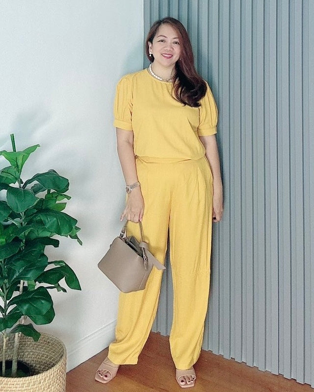 *Kendra Plain Mustard Coordinates 0167
