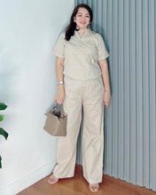 Load image into Gallery viewer, *Vinna Premium Linen Light brown Coordinates 0011
