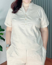 Load image into Gallery viewer, *Vinna Premium Linen Light brown Coordinates 0011