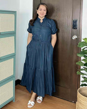 Load image into Gallery viewer, Bianca Maxi Denim Dress 0174