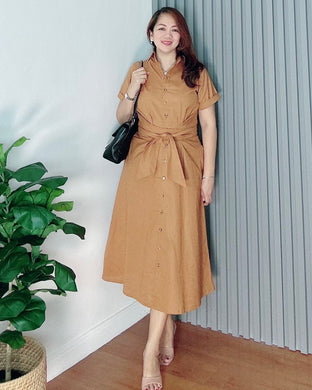 *Julia Maxi Premium Linen Dress 0028