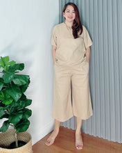 Load image into Gallery viewer, *Ada Plain Mocha Premium Linen Coordinates 0035