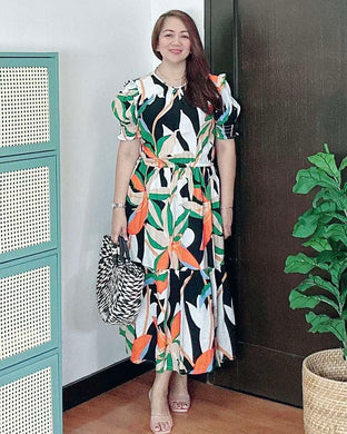 *Martha Maxi Printed Dress 0068