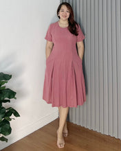Load image into Gallery viewer, Belle Plain Cotton Linen Dress 0003