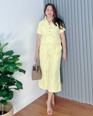 *Monique Eyelet Yellow Coordinates 0001