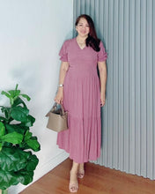 Load image into Gallery viewer, Ariana Plain Mauve Soft Linen 0139