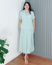 Load image into Gallery viewer, Trisha Plain Soft Linen Top and Skirt Coordinates 0030