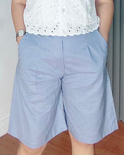 Load image into Gallery viewer, *Camia Premium Linen Pastel Blue Short 0009