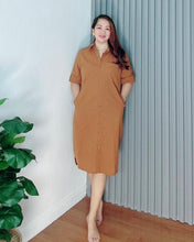 Load image into Gallery viewer, *Lara Plain Cotton Linen Dress 0078