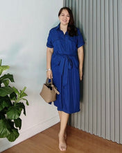 Load image into Gallery viewer, *Elena Plain Soft Denim Dress 0096