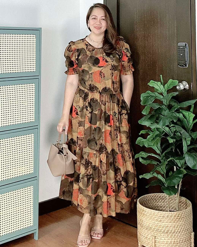 *Martha Maxi Printed Dress 0043
